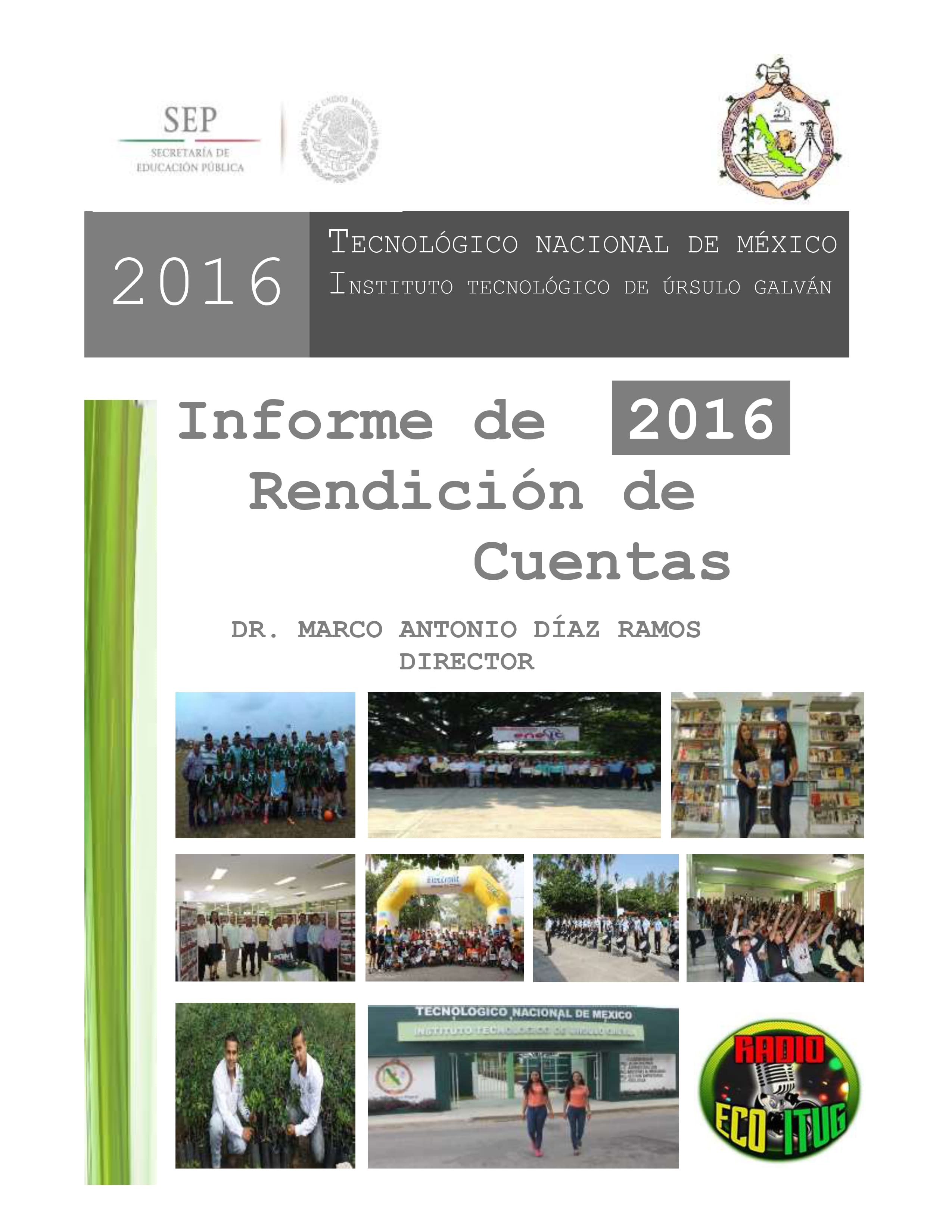 INFORME DE RENDICIÓN DE CUENTAS 2016